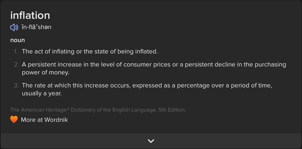 Inflation Meaning
